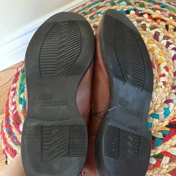 Allen Edmonds rubber soles cognac oxfords shoes - Picture 6 of 7